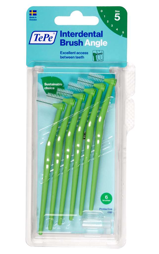 TePe Interdental Brushes Green Angle (6pc/pk)