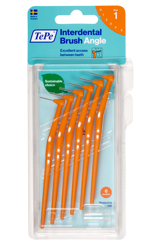 TePe Interdental Brushes Orange Angle (6pc/pk)
