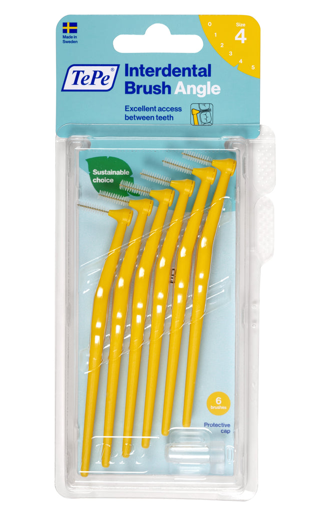 TePe Interdental Brushes Yellow Angle (6pc/pk)