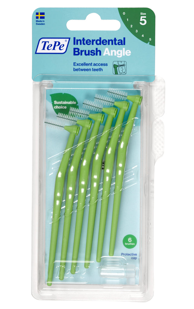 TePe Interdental Brushes Green Angle (6pc/pk)