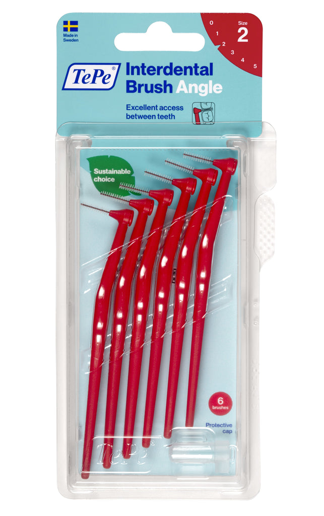 TePe Interdental Brushes Red Angle (6pc/pk)