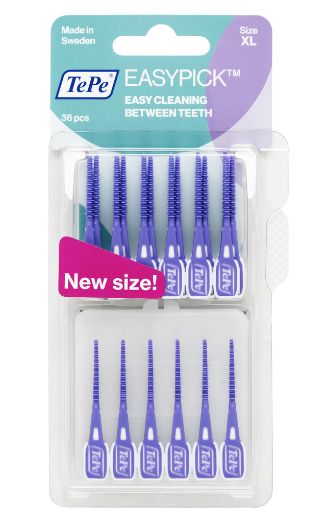 TePe EasyPick™ Size Extra Large 36pc + Travel case/pk (2 packs)