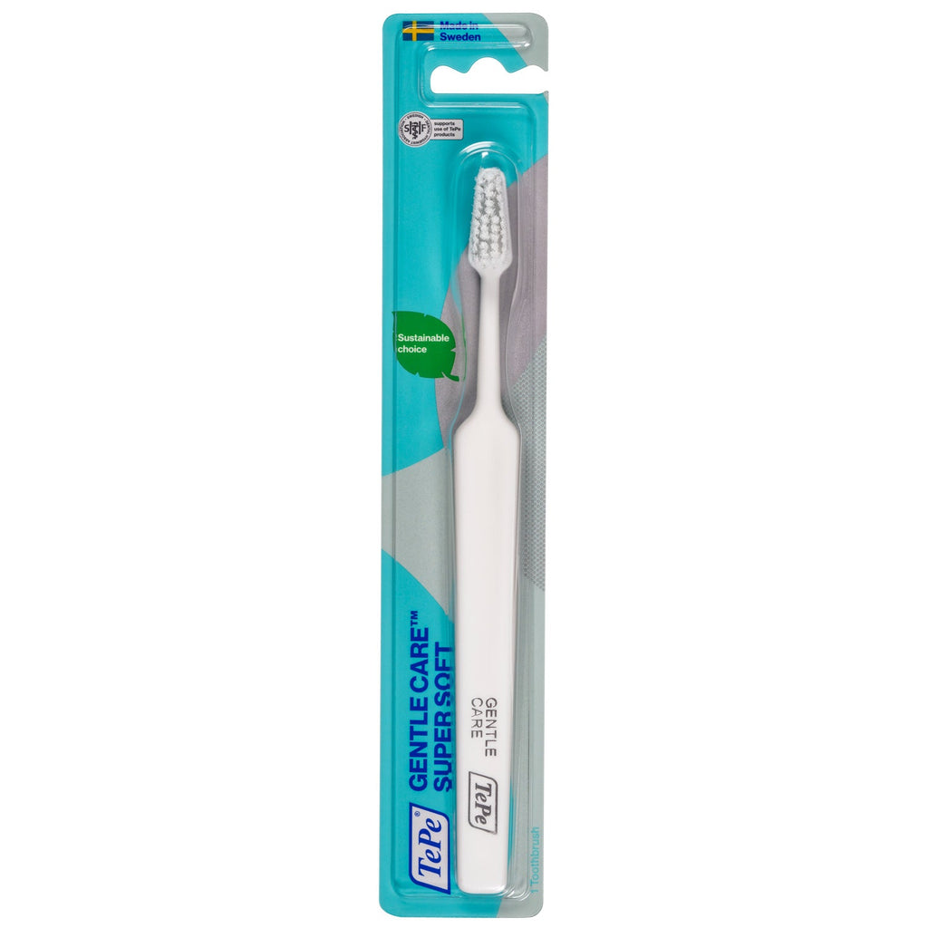 TePe Gentle Care Single brush, with FREE 2-pc Easypick cleaners