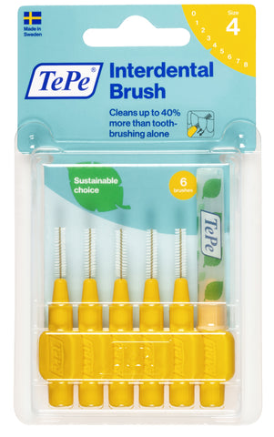 TePe Interdental Brushes Yellow Original