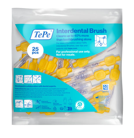 TePe Interdental Brushes Yellow Original (25pc/pk)