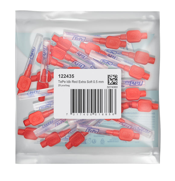TePe Interdental Brushes Red Extra Soft (25pc/pk)