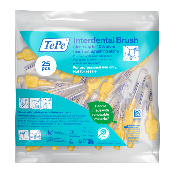 TePe Interdental Brushes Yellow Extra Soft (25pc/pk)