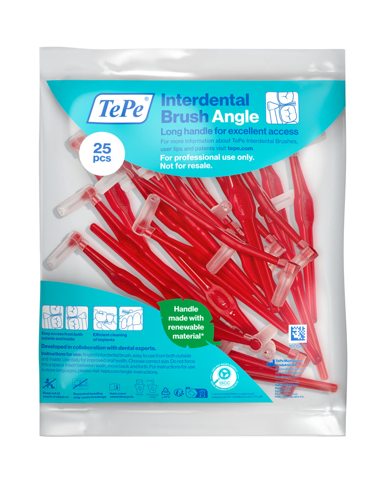 TePe Interdental Brushes Red Angle (25pc/pk)