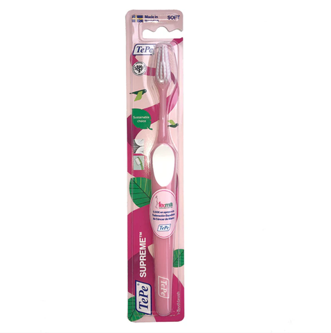 TePe Supreme™ Pink Ribbon Toothbrush