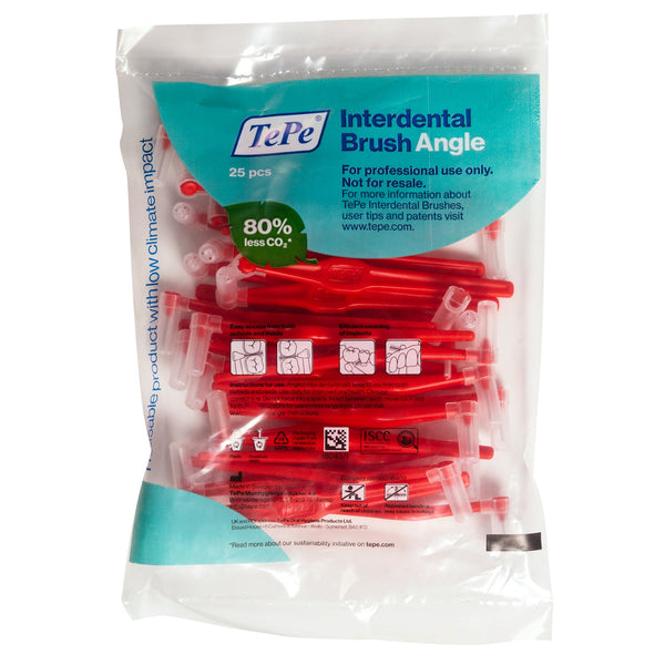 TePe Interdental Brushes Red Angle (25pc/pk) (CP)