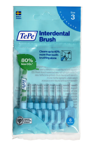 TePe Interdental Brushes Blue Original (8pc/pk, 10pk/Box) (CP)