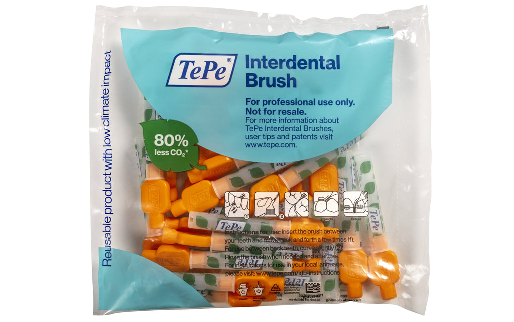 TePe Interdental Brushes Orange Original (25pc/pk) (CP)