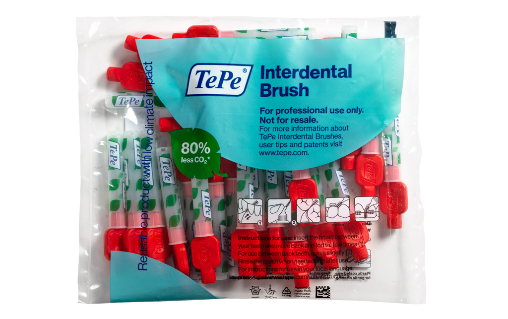 TePe Interdental Brushes Red Original (25pc/pk) (CP)