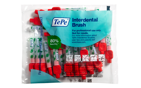 TePe Interdental Brushes Red Original (25pc/pk) (CP)