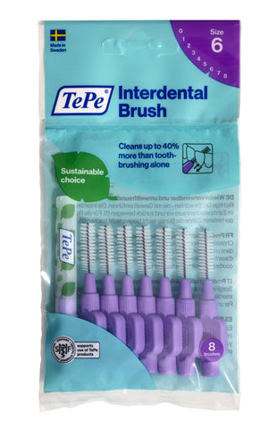 TePe Interdental Brushes Purple Original (8pc/pk, 10pk/Box) (CP)